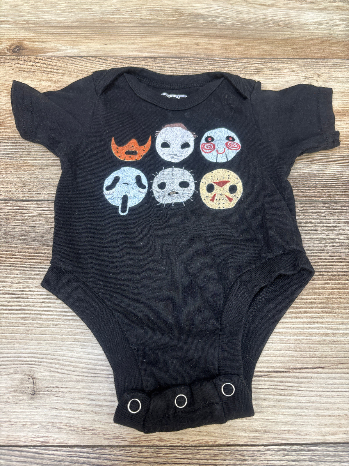 Pop Threads Horror Movie Characters Bodysuit Black sz 6m