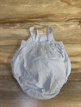 Just One You Gingham Bubble Romper Blue sz 9m