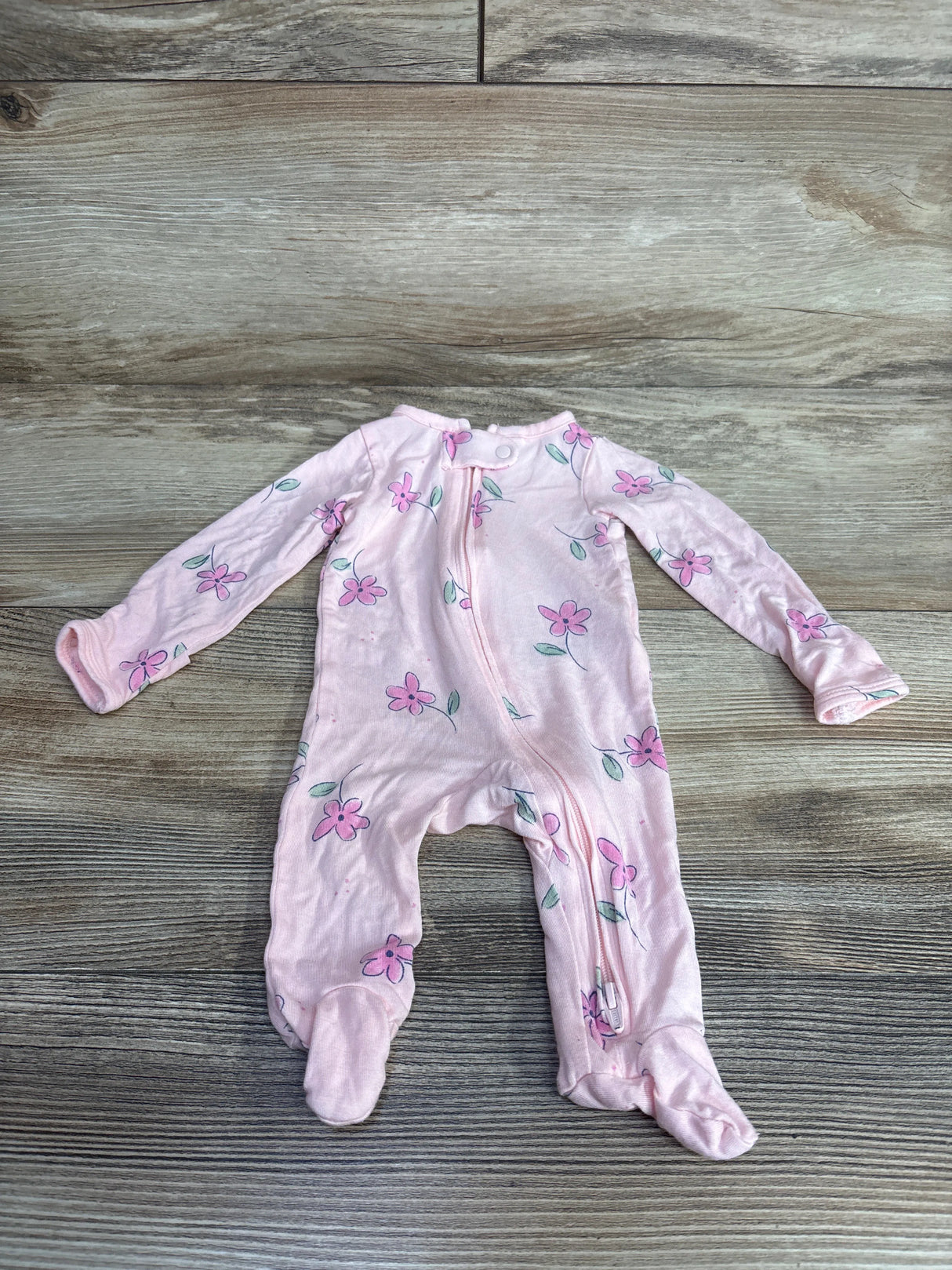 Just One You Comfy Soft Floral Sleeper Pink sz Newborn