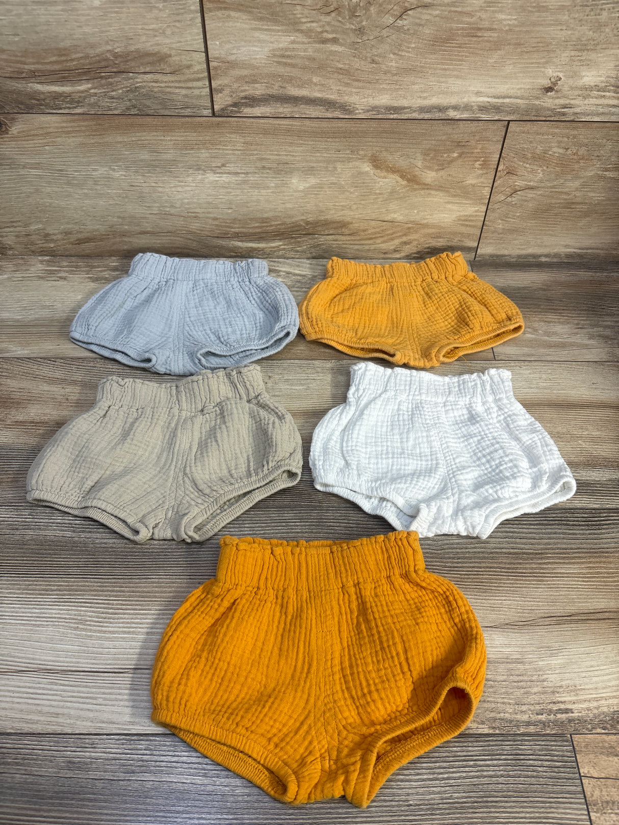Kids Tales 5pk Muslin Bloomers Yellow sz 3-6m