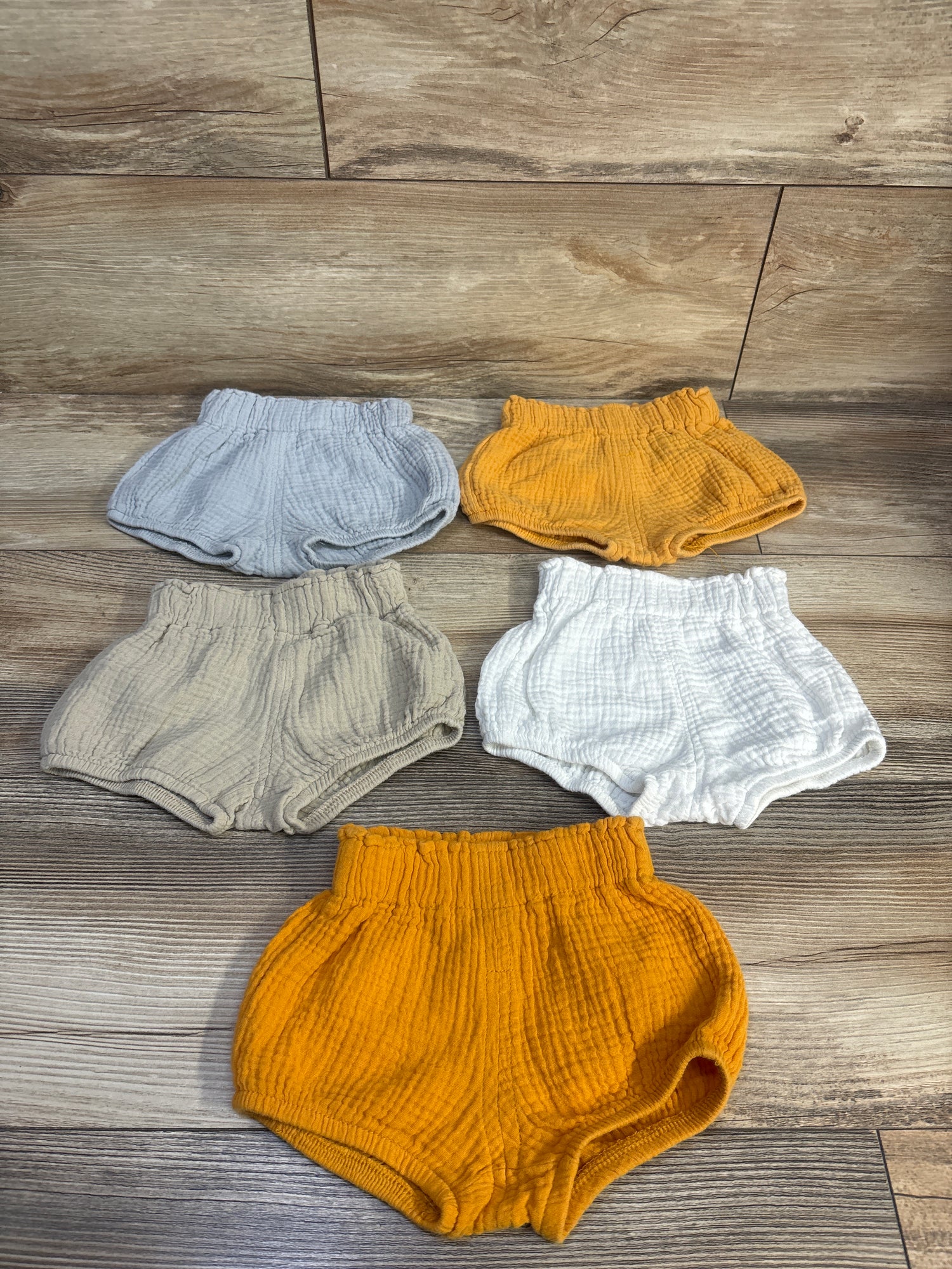 Kids Tales 5pk Muslin Bloomers Yellow sz 3-6m