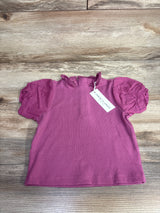 NEW Janie & Jack Ribbed Bubble Sleeve Top Pink sz 4T