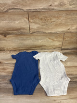Just One You 2pk Ribbed Bodysuits Grey sz 6m