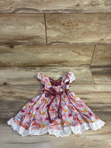 Cuddles n Giggles Bamboo Eyelet Trim Jellyfish Dress PInk sz 18m