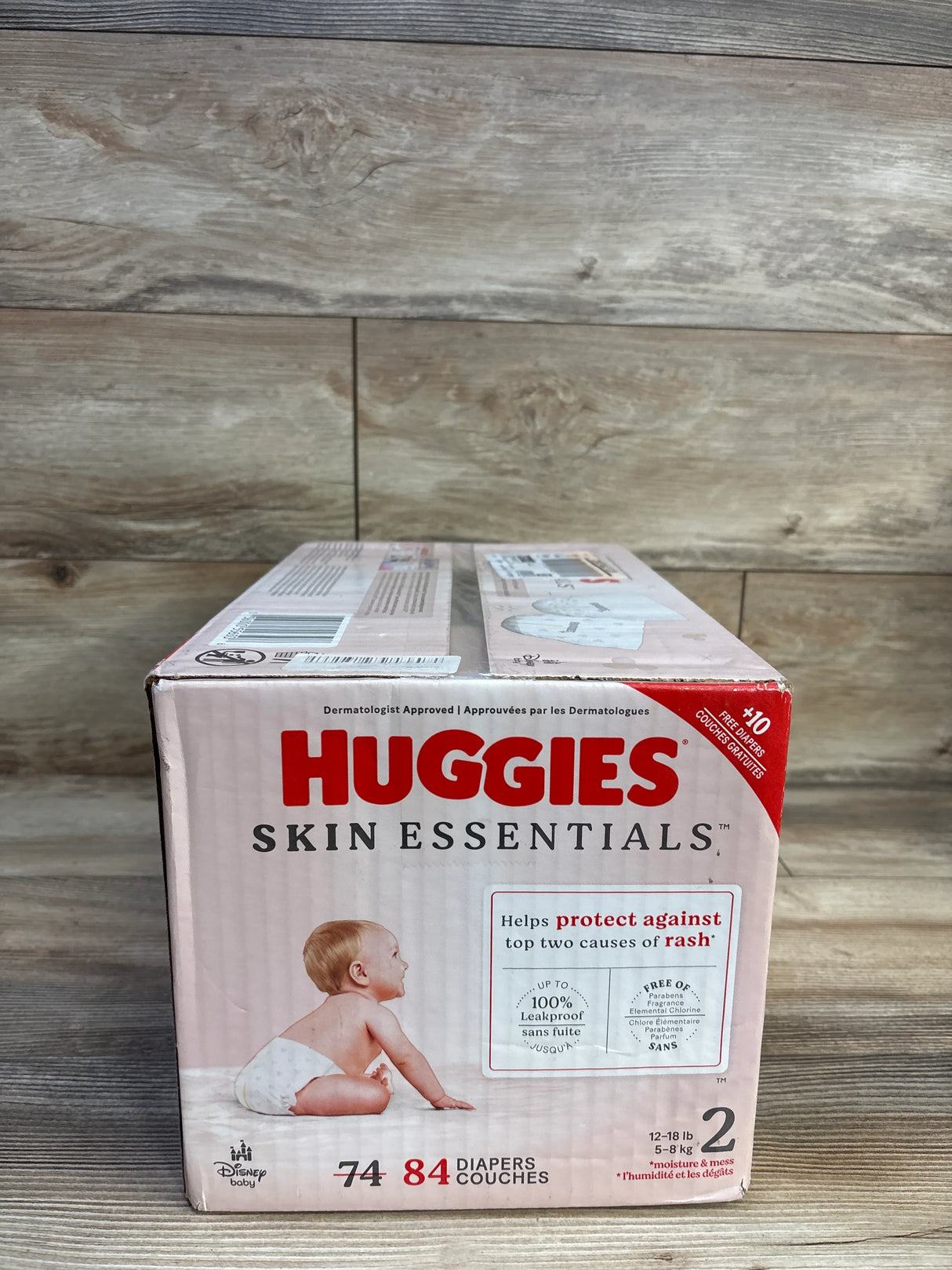 NEW Huggies Skin Essentials Diapers Size 2 84ct.