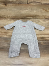 ED Quilted Side Snap Coverall Grey sz 3m