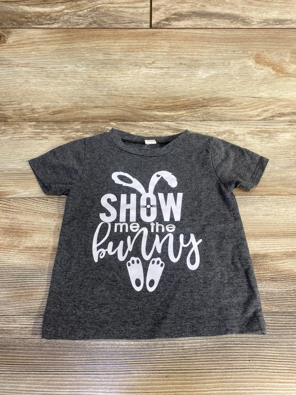 Show Me The Bunny Shirt Grey sz 12-18m