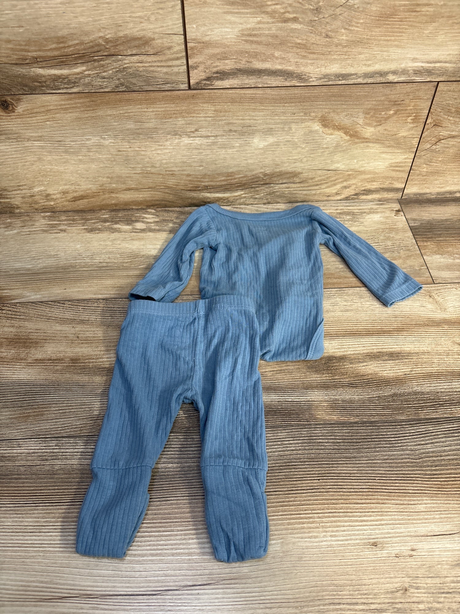 Cloud Island 2pc Ribbed Kimono Bodysuit & Pants Set Blue sz Newborn