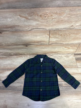 Carter's Plaid Flannel Button Up Shirt Green sz 4T