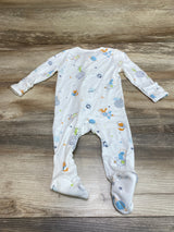 Angel Dear Space Animals Footie White sz 3-6m