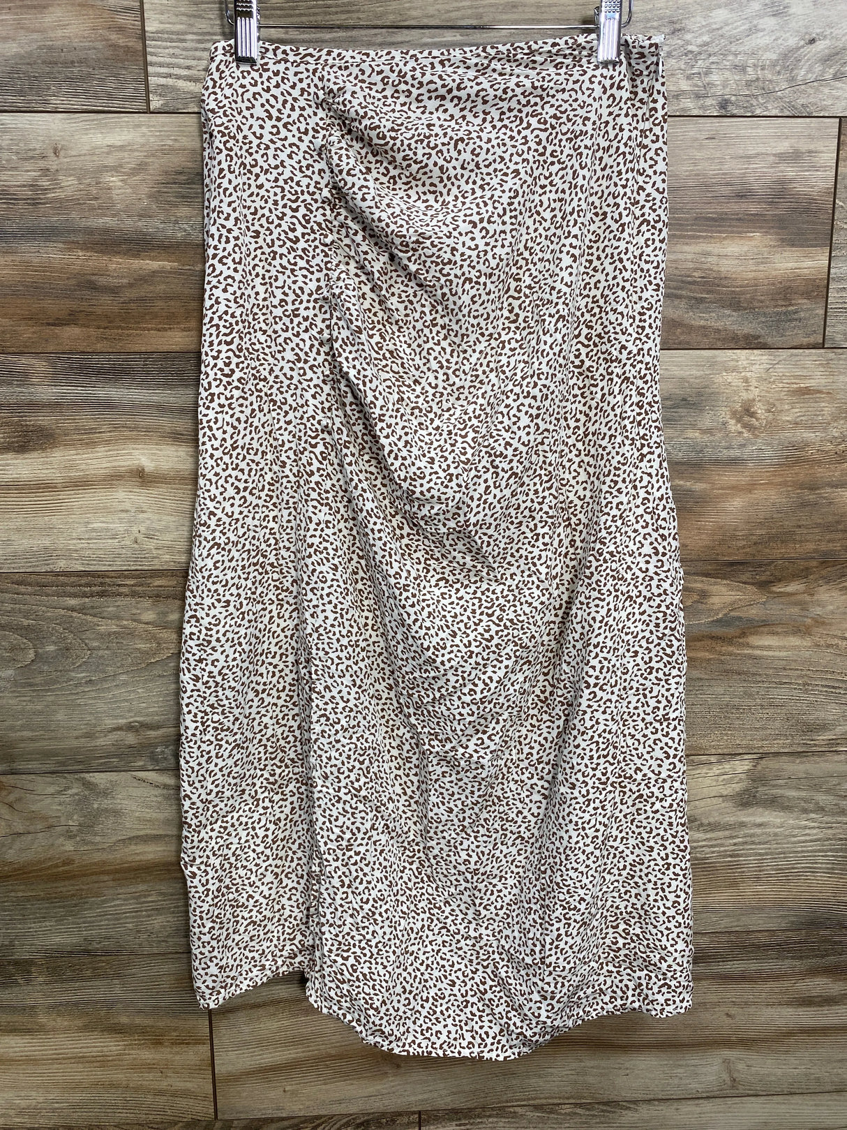 Maternity Leopard Print Skirt White sz Small