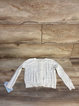 NEW Cat & Jack Pointelle Knit Button-Up Cardigan White sz 2T