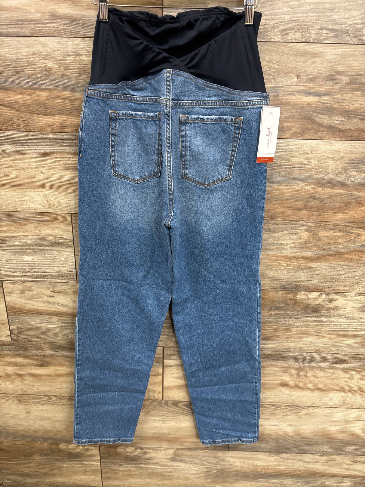 NEW Isabel Maternity High Rise Straight Leg Jeans Blue sz 6/Small