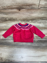 Cat & Jack Fair Isle Sweater Pink sz 6-9m