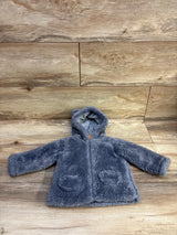 Carter's Full Zip Plush Jacket Blue sz 6m