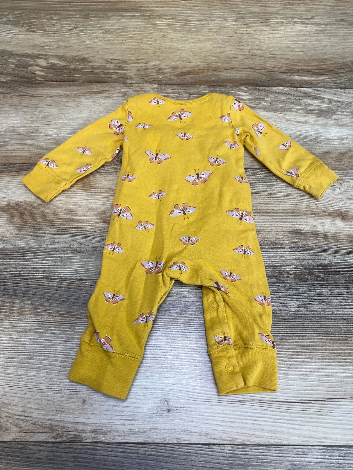 Carter's Butterfly Print Coverall Yellow sz 6m