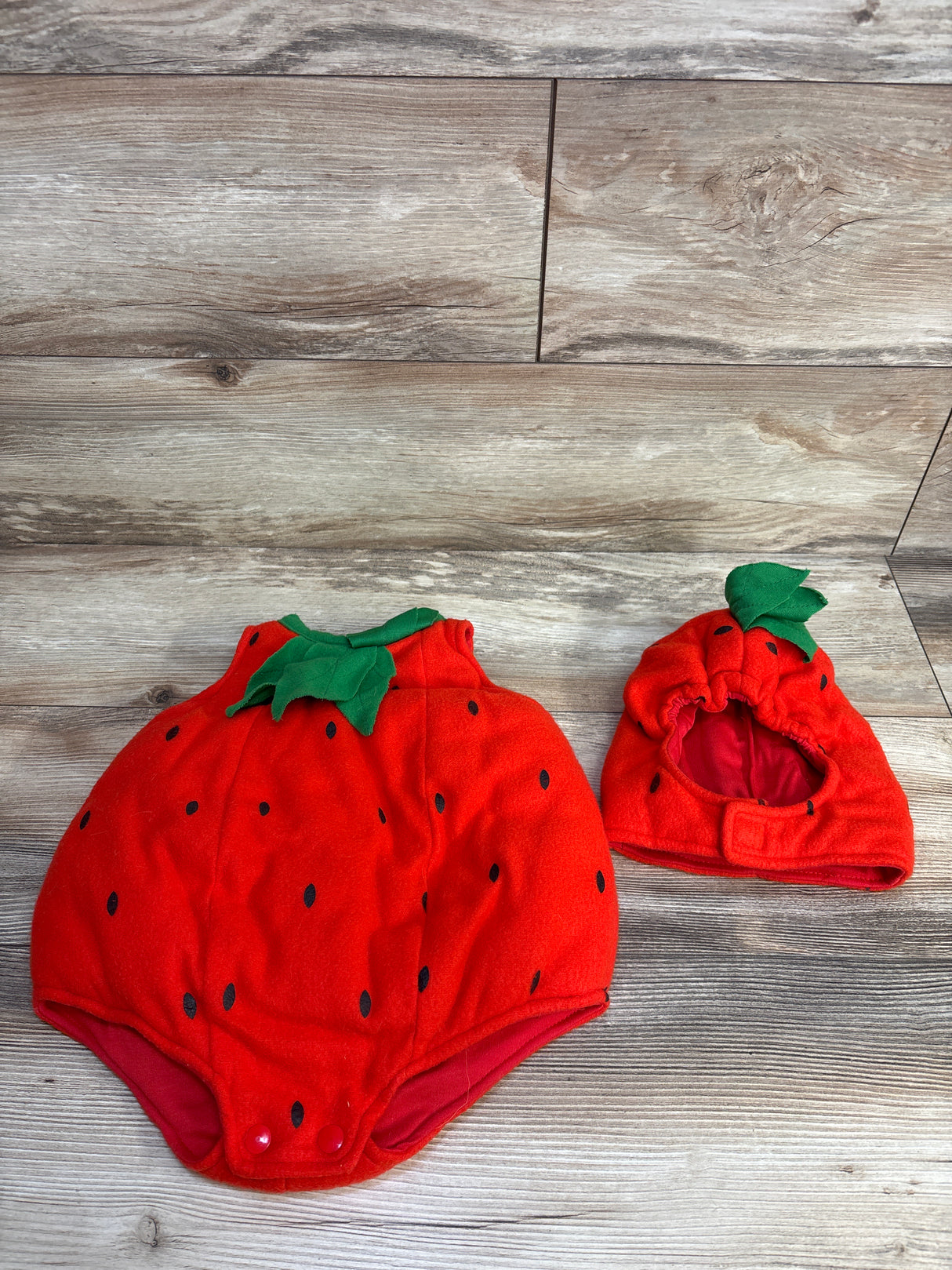 Dress Up America Strawberry Costume Red sz 0-6m