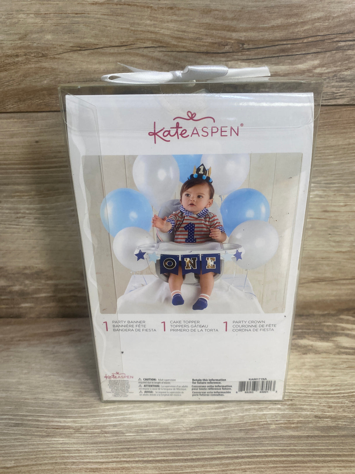 NEW Kate Aspen Blue & Gold 1st Birthday Decor Kit