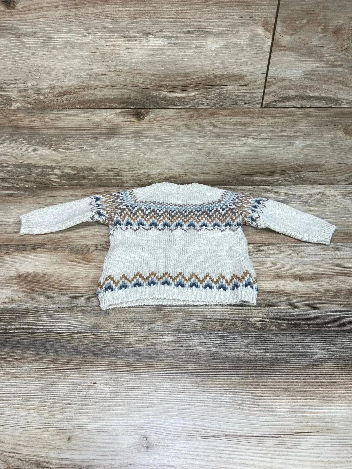 H&M Jacquard Knit Sweater Beige sz 6m