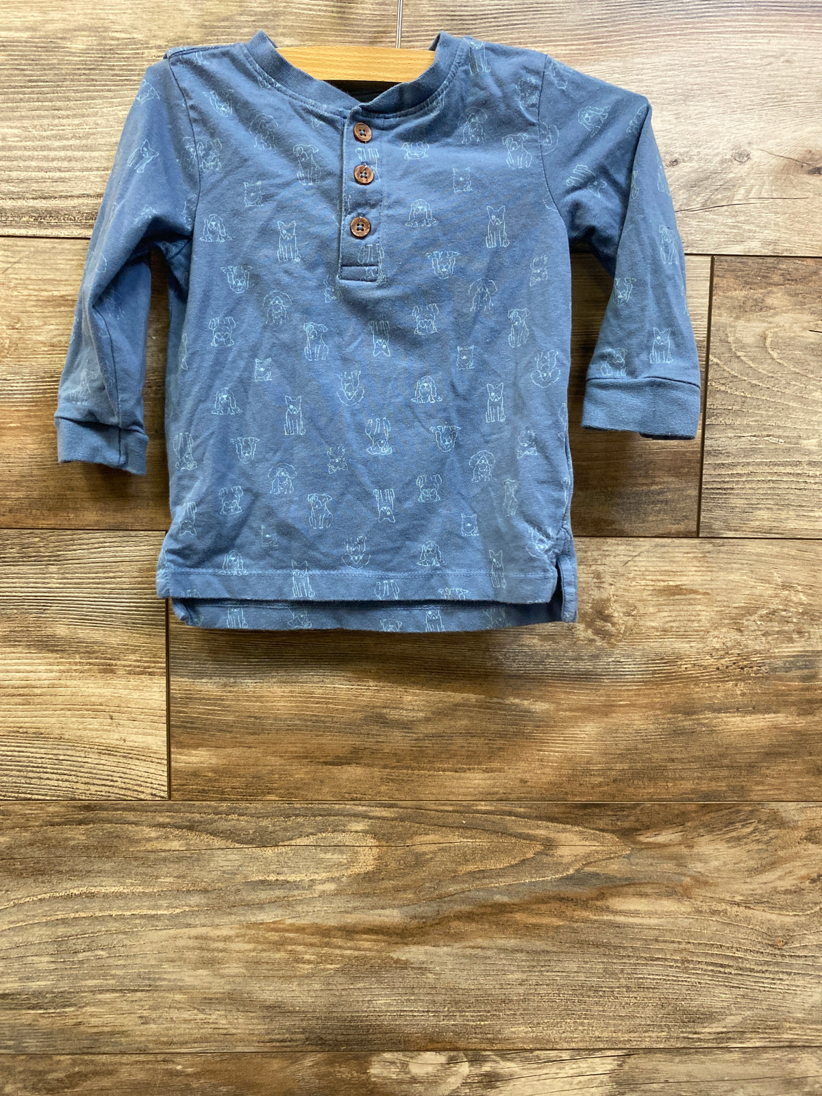 Tommy Bahama Henley Shirt Blue sz 18m
