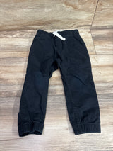 Cat & Jack Drawstring Cotton Joggers Black sz 2T