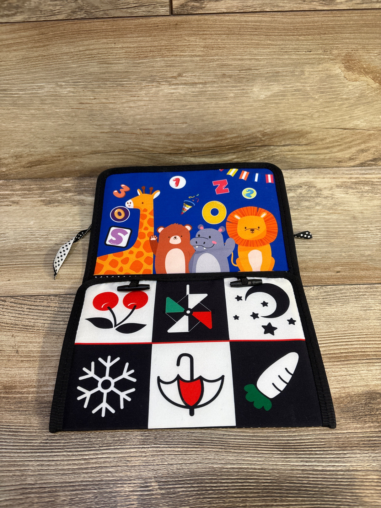 Double Sided High Contrast Tummy Time Mirror Book