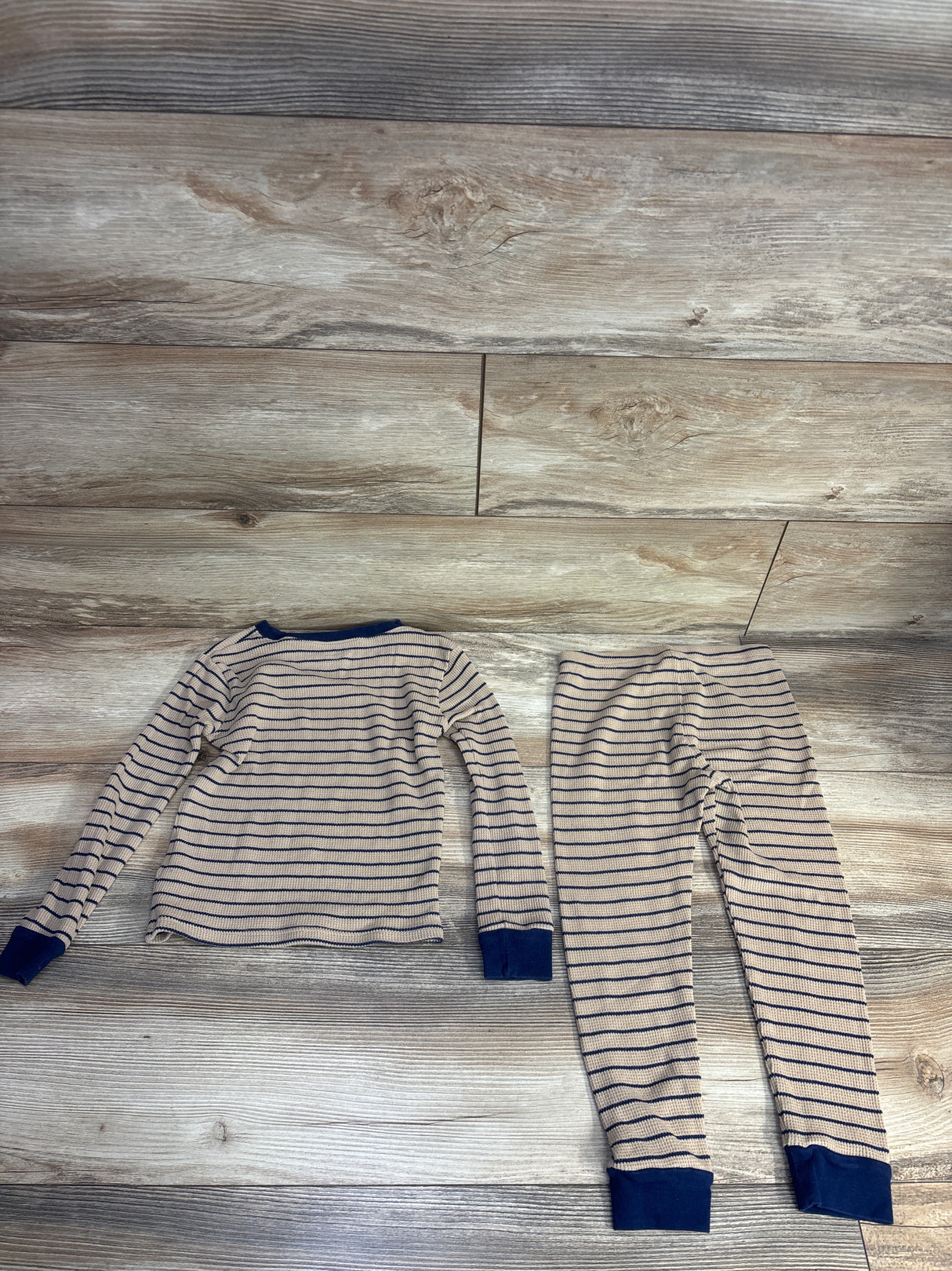 Carter's 2pc Striped Ribbed Pajama Set Tan sz 5T