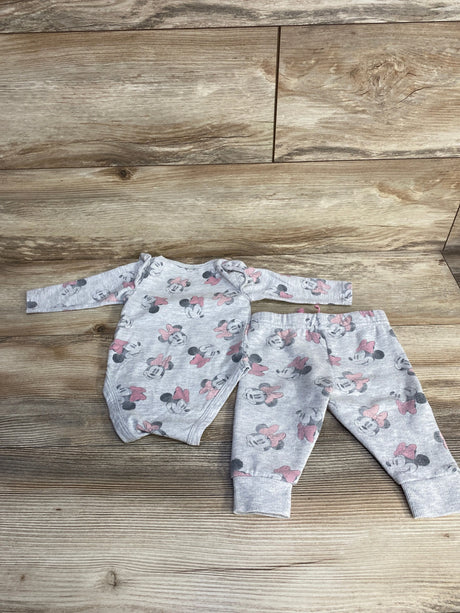 Disney Baby Minnie Mouse Bodysuit & Pants Grey sz 6m - Me n Mommy To Be