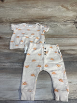 Rabbit + Bear 2pc Sunshine Shirt & Pants Beige sz 3-6m - Me n Mommy To Be