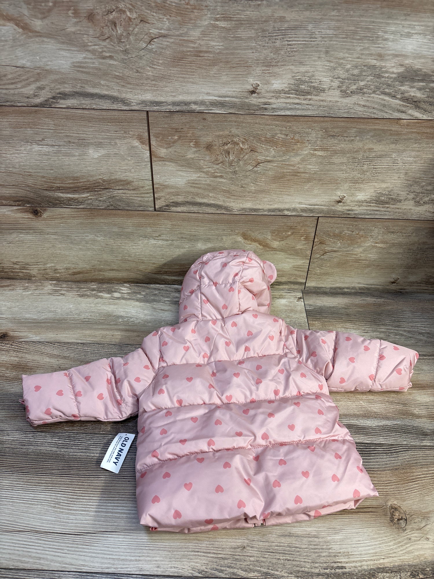 NEW Old Navy Water-Resistant Quilted Puffer Jacket Pink sz 12-18m