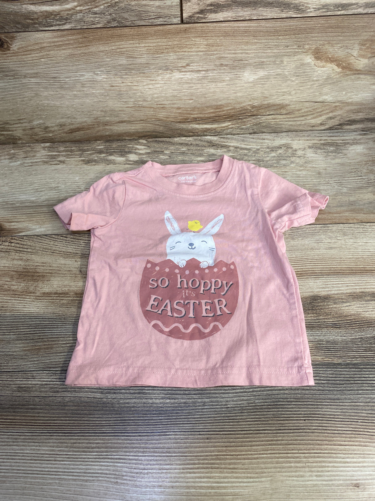 Just One You So Hoppy It's Easter Shirt Pink sz 18m