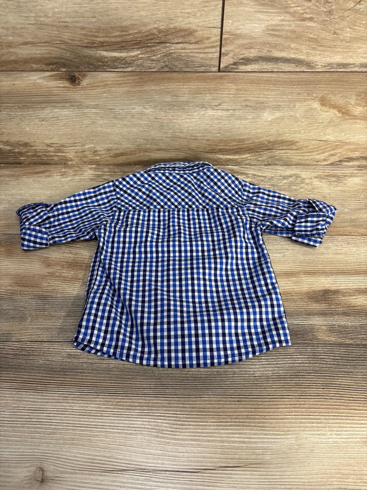 U.S. Polo Assn. Plaid Button-Up Shirt Blue sz 18m