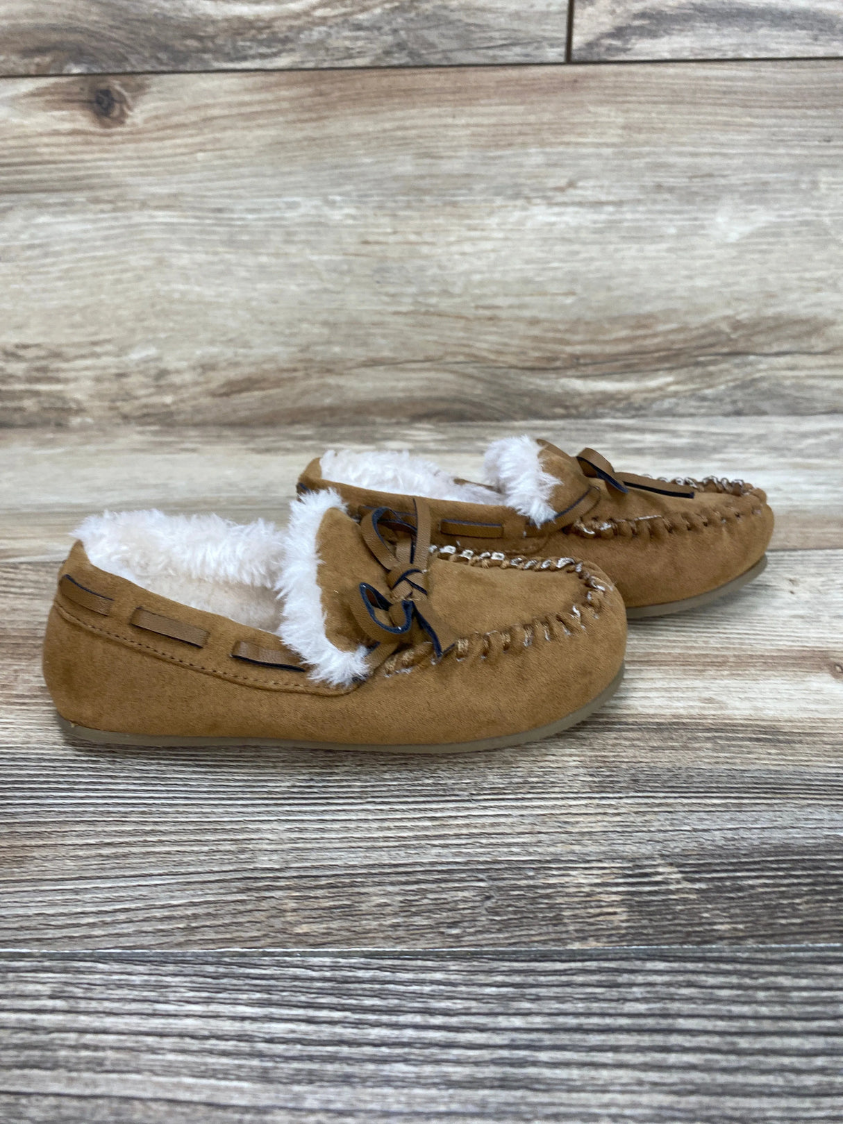 1901 Moccasin Slipper Tan Sz 9c