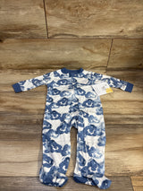 NEW Burt's Bees Baby Cloud Print Sleeper White sz 3-6m