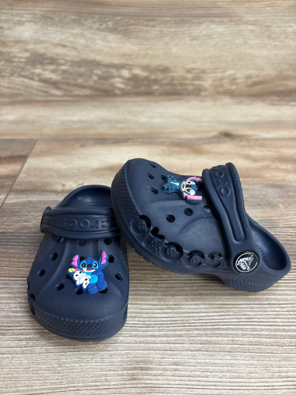 Crocs Baya Clogs w/ Jibbitz Navy sz 5c