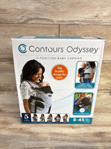 NEW Contours Odyssey 5-Position Baby Carrier Grey 8-45lbs