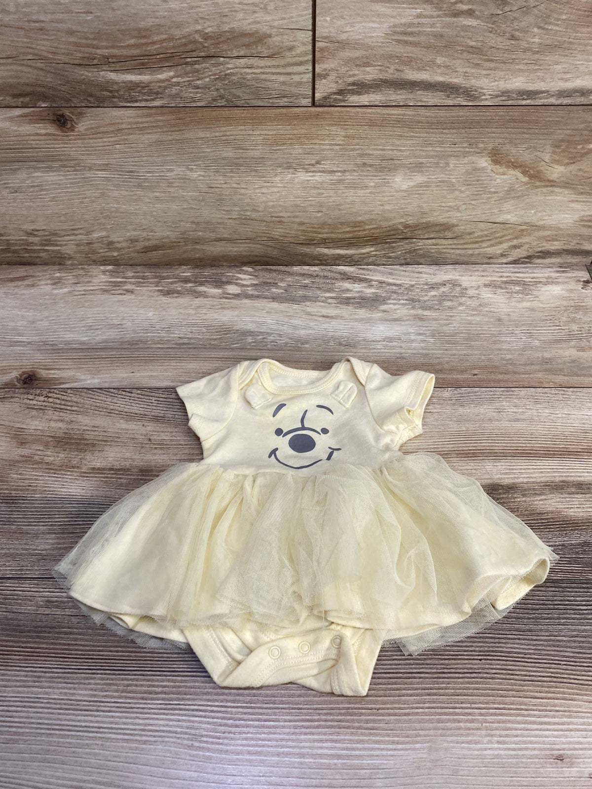 Disney Baby Winnie The Pooh Tutu Bodysuit Yellow sz Newborn