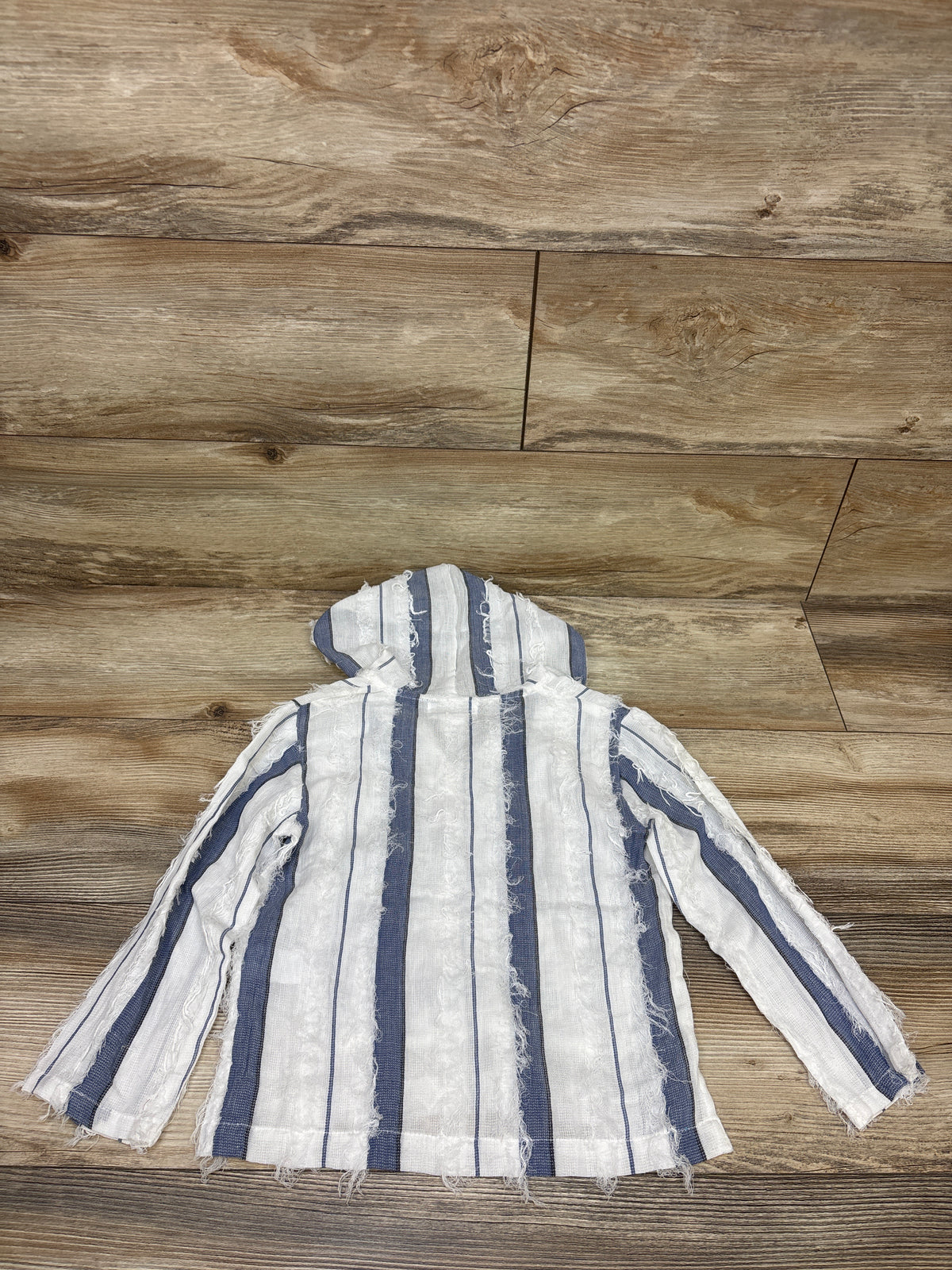 Poppet & Fox Long Sleeve Hooded Shirt White sz 5T