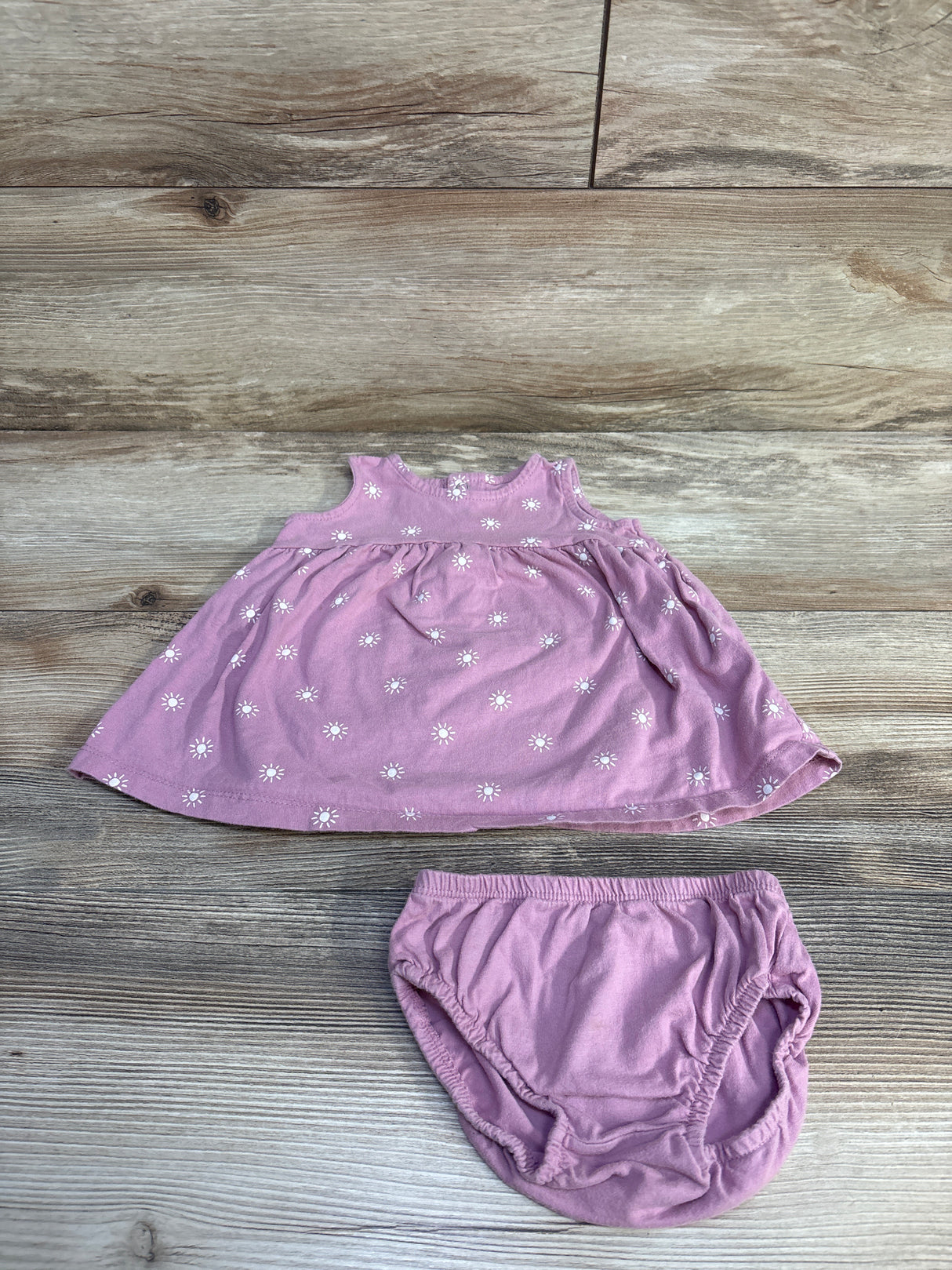 Carter's 2pc Sun Print Dress & Bloomers sz 6m