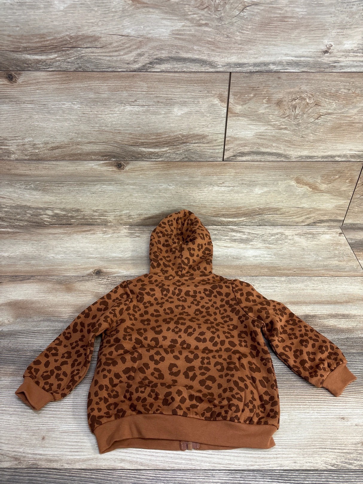 NEW Okie Dokie Leopard Print Full-Zip Hoodie sz 18m
