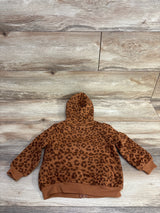 NEW Okie Dokie Leopard Print Full-Zip Hoodie sz 18m