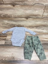 Carter's 2pc Hangin' Out With Daddy Bodysuit & Pants Grey sz 9m