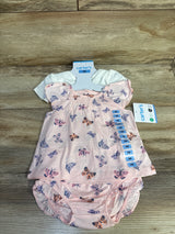 NEW Carter's 3pc Butterfly Bodysuit, Top, & Bloomers Set Pink sz 9m