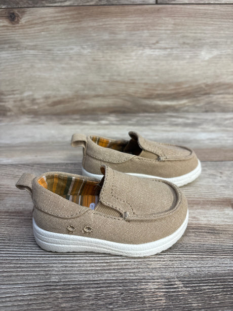 Wonder Nation Slip On Boat Sneakers Brown sz 4c - Me n Mommy To Be