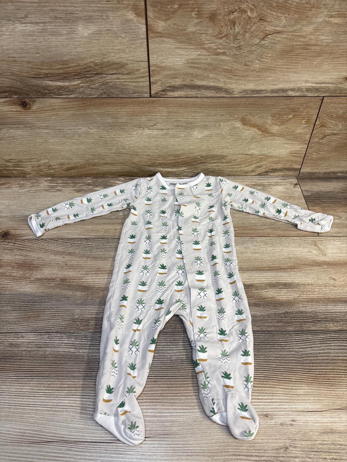 Magnetic Me You Had Me At Aloe Modal Footie White sz 0-3m
