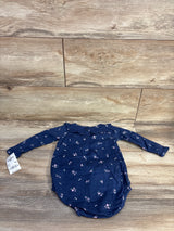 NEW Oshkosh Long Sleeve Bubble Romper Navy sz 9m