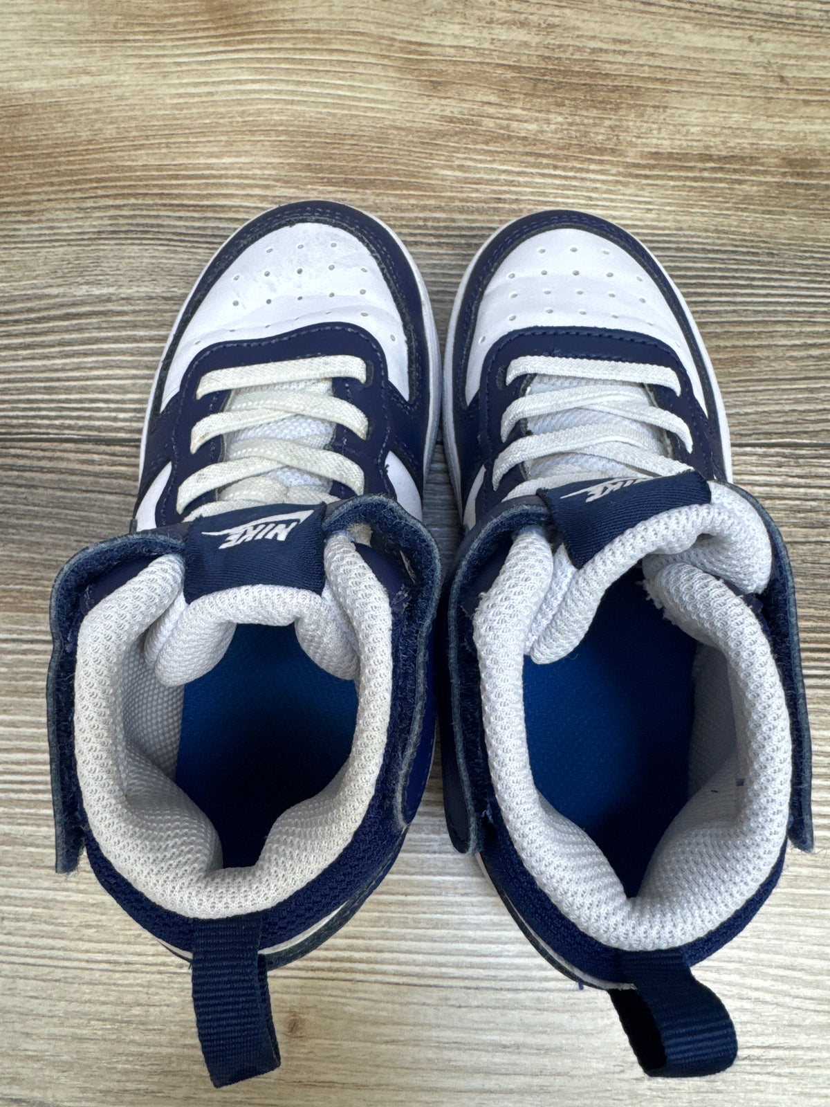 Nike Court Borough Mid 2 TD 'White Signal Blue' Sneakers sz 10c