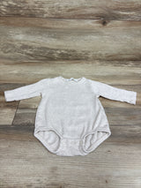 Zara Long Sleeve Ribbed Bodysuit Ivory sz 0-1m