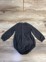 Kate Quinn Smocked Bubble Romper Grey sz 12-18m