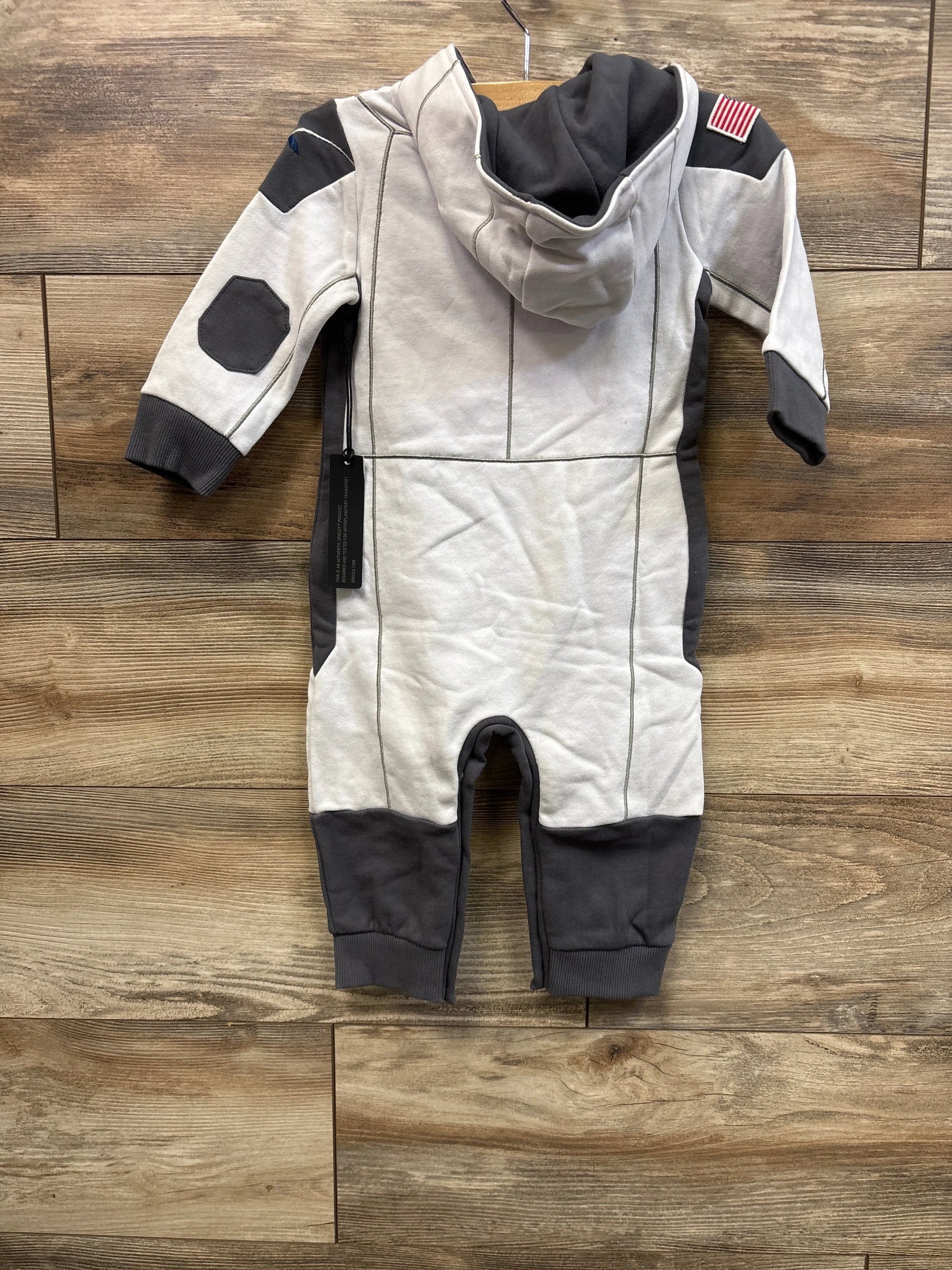 NEW SpaceX Spacesuit Hooded Onesie Costume White sz 12m